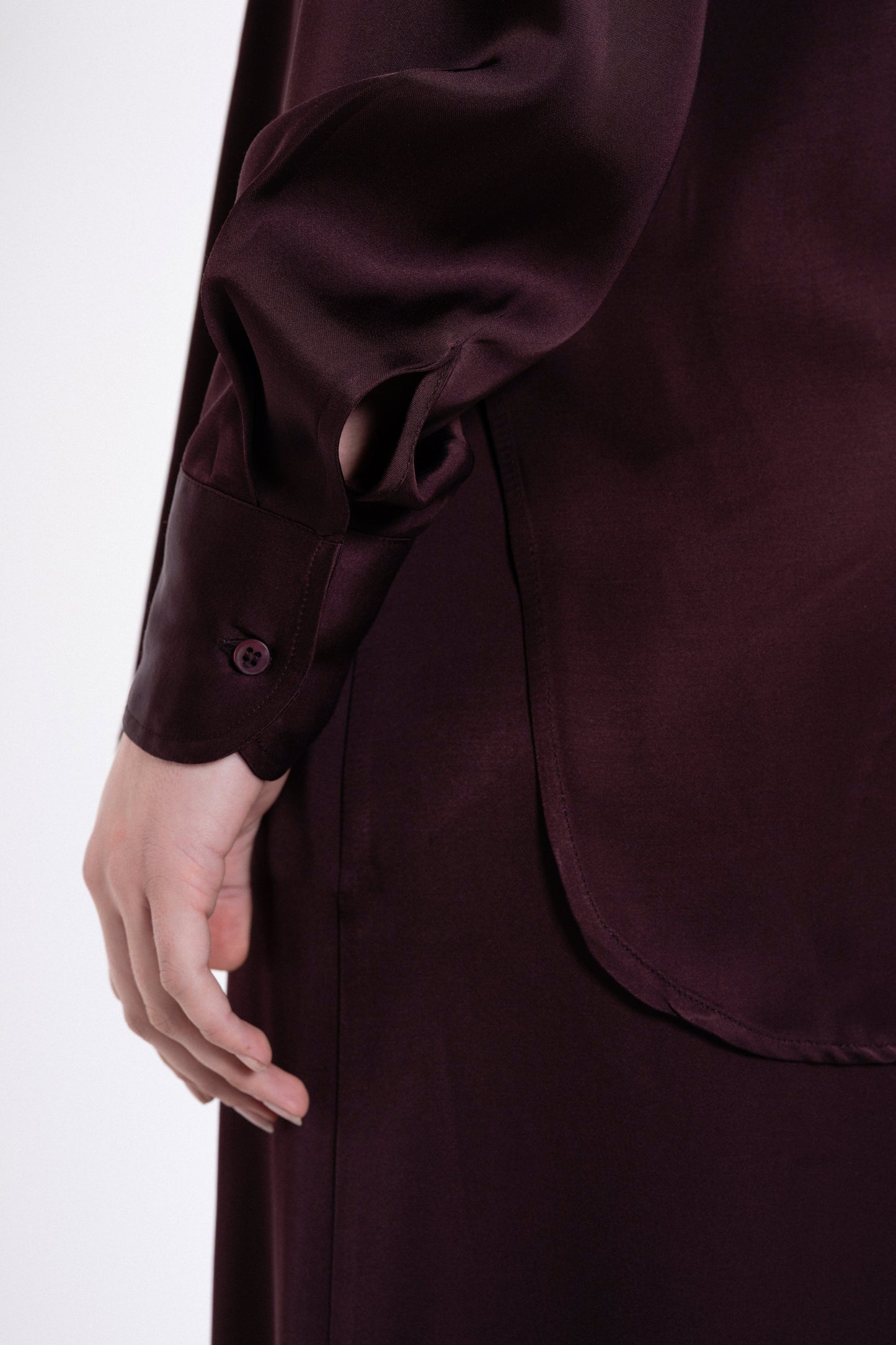 SATIN ECOVERO OVERSIZED SHIRT