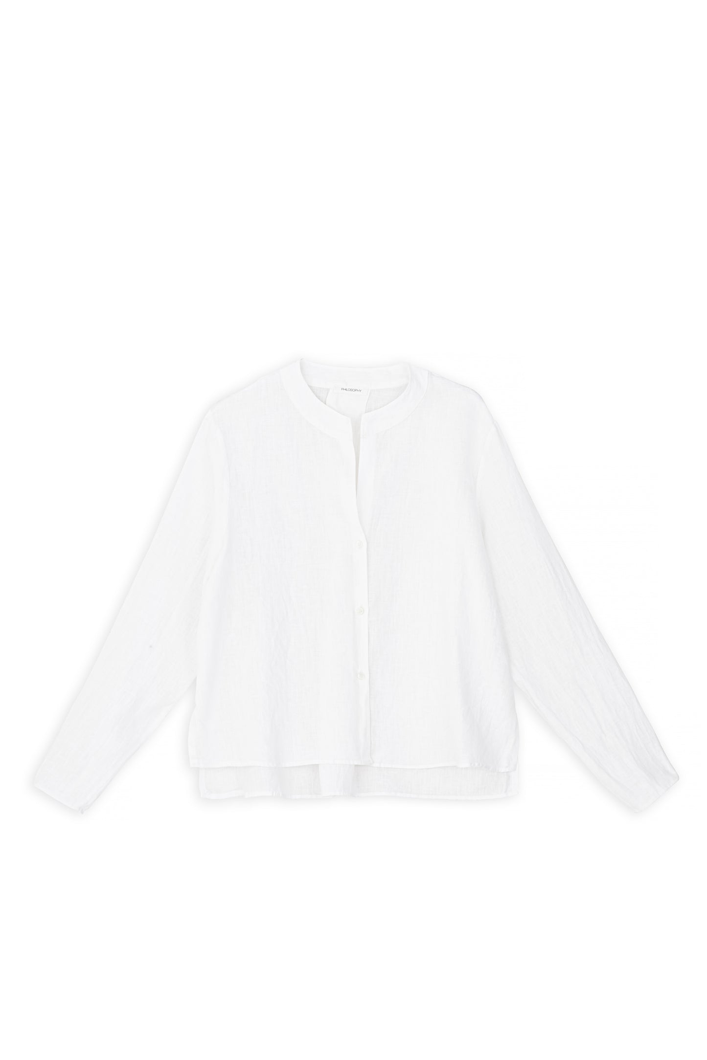 LINEN CROPPED SHIRT