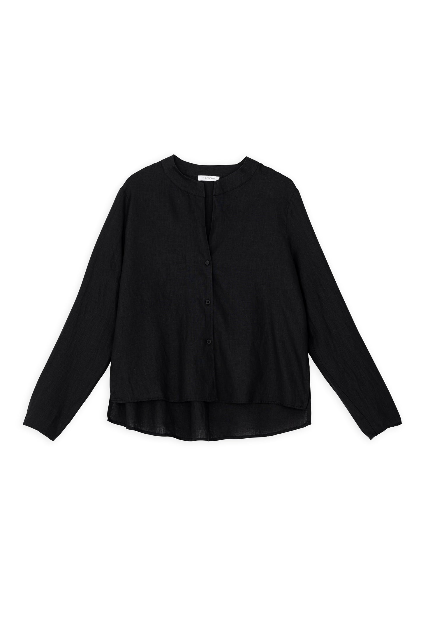 LINEN CROPPED SHIRT