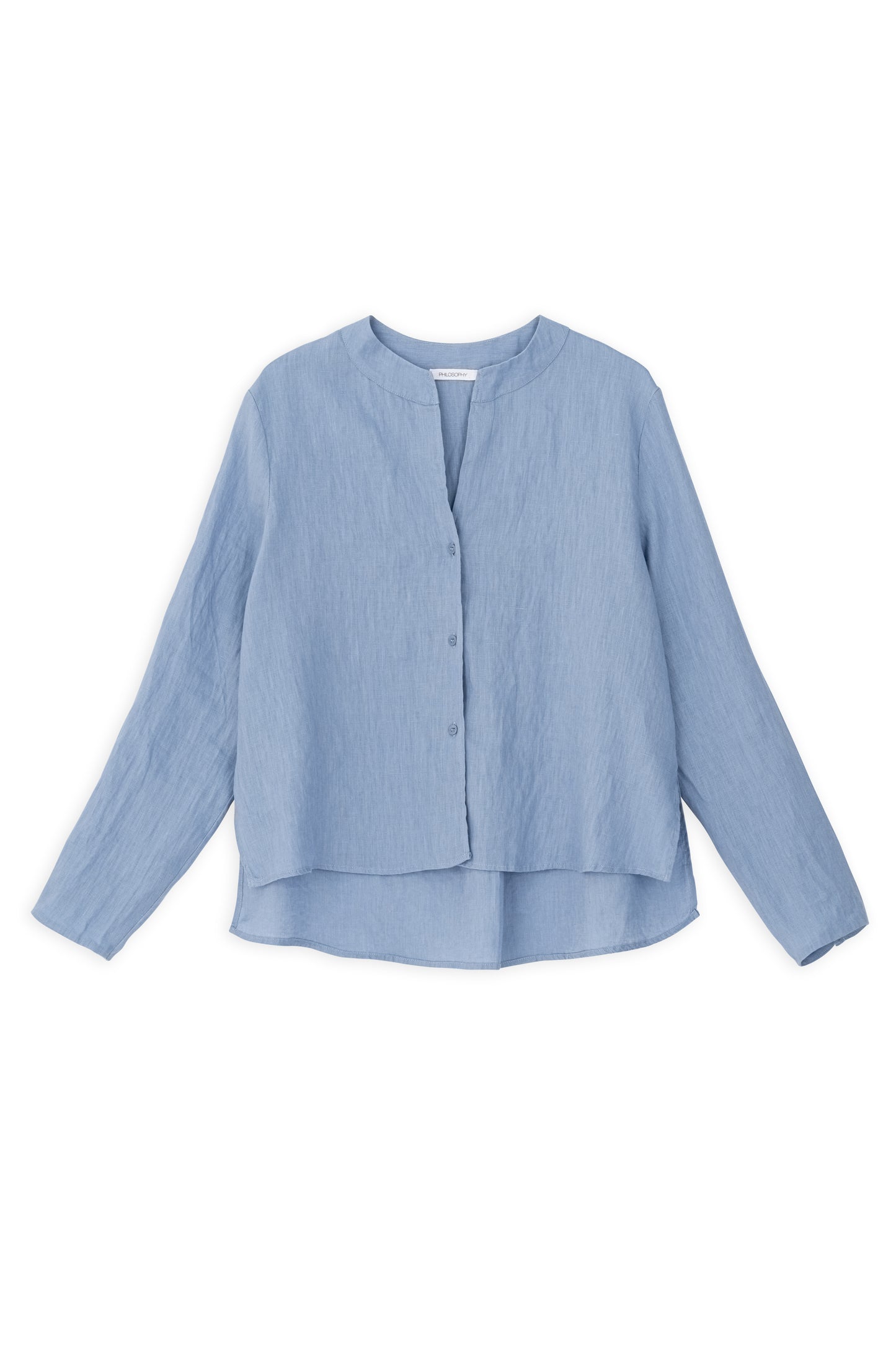 LINEN CROPPED SHIRT
