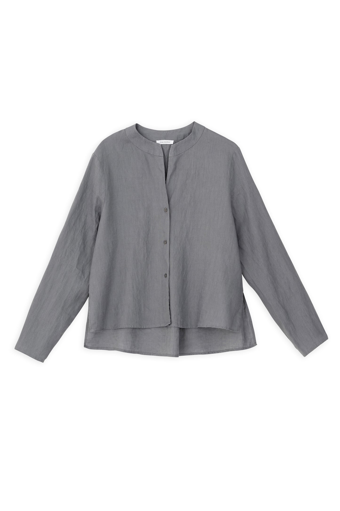 LINEN CROPPED SHIRT