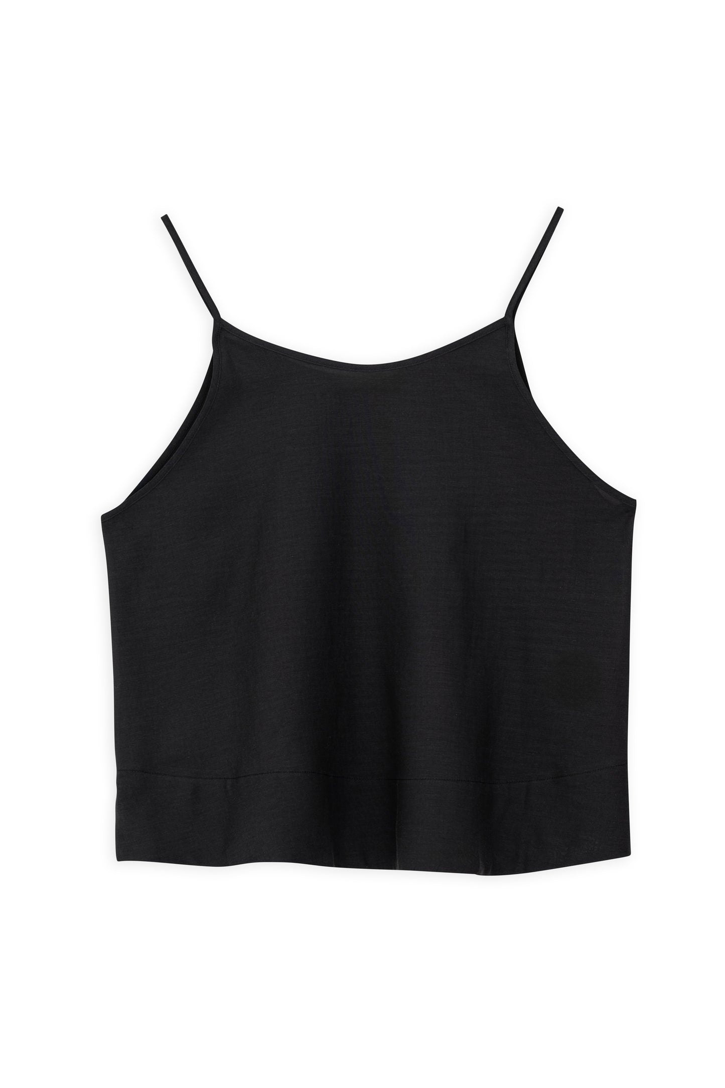 VOILE SILKY CROPPED TOP
