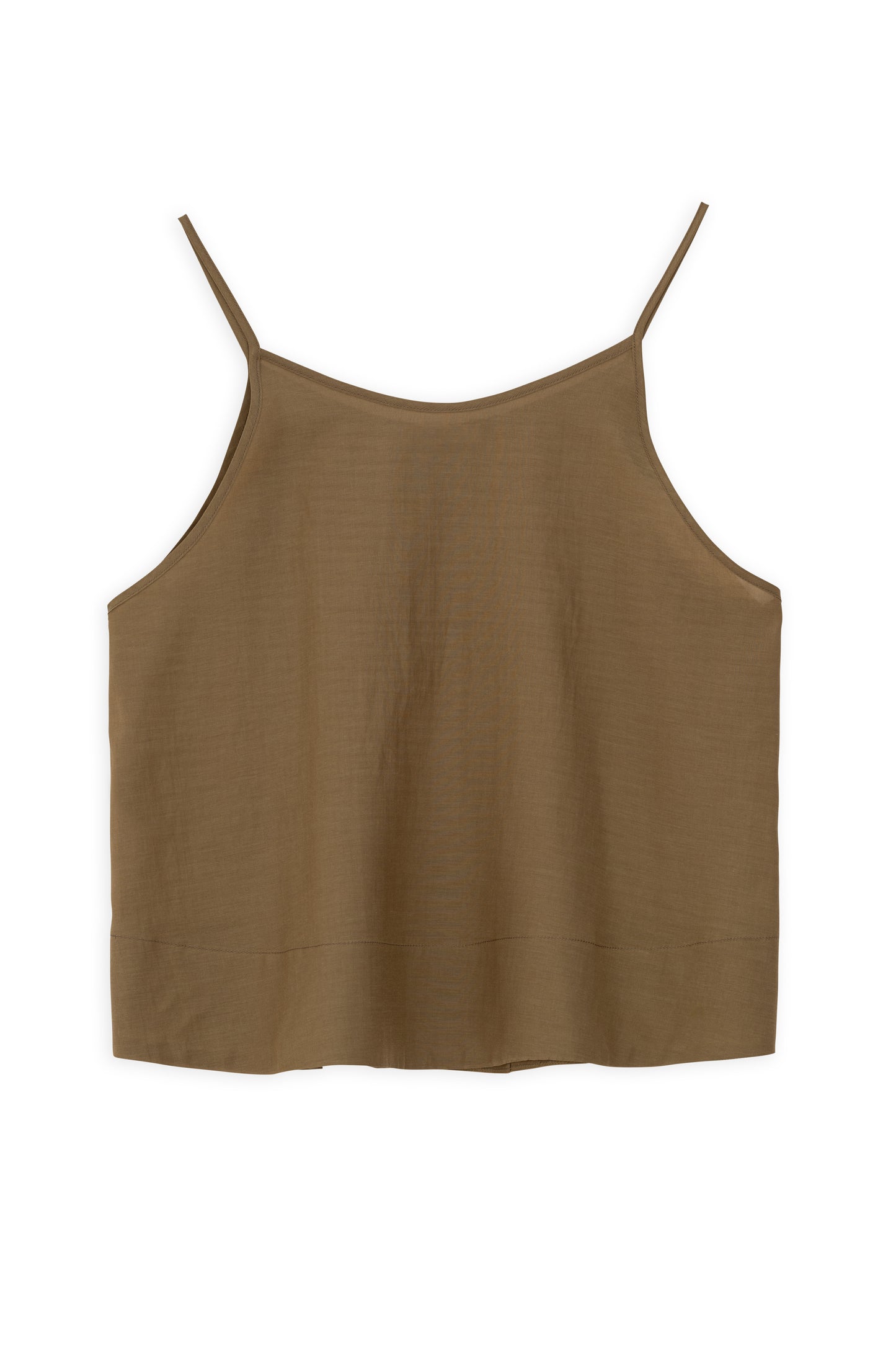 VOILE SILKY CROPPED TOP