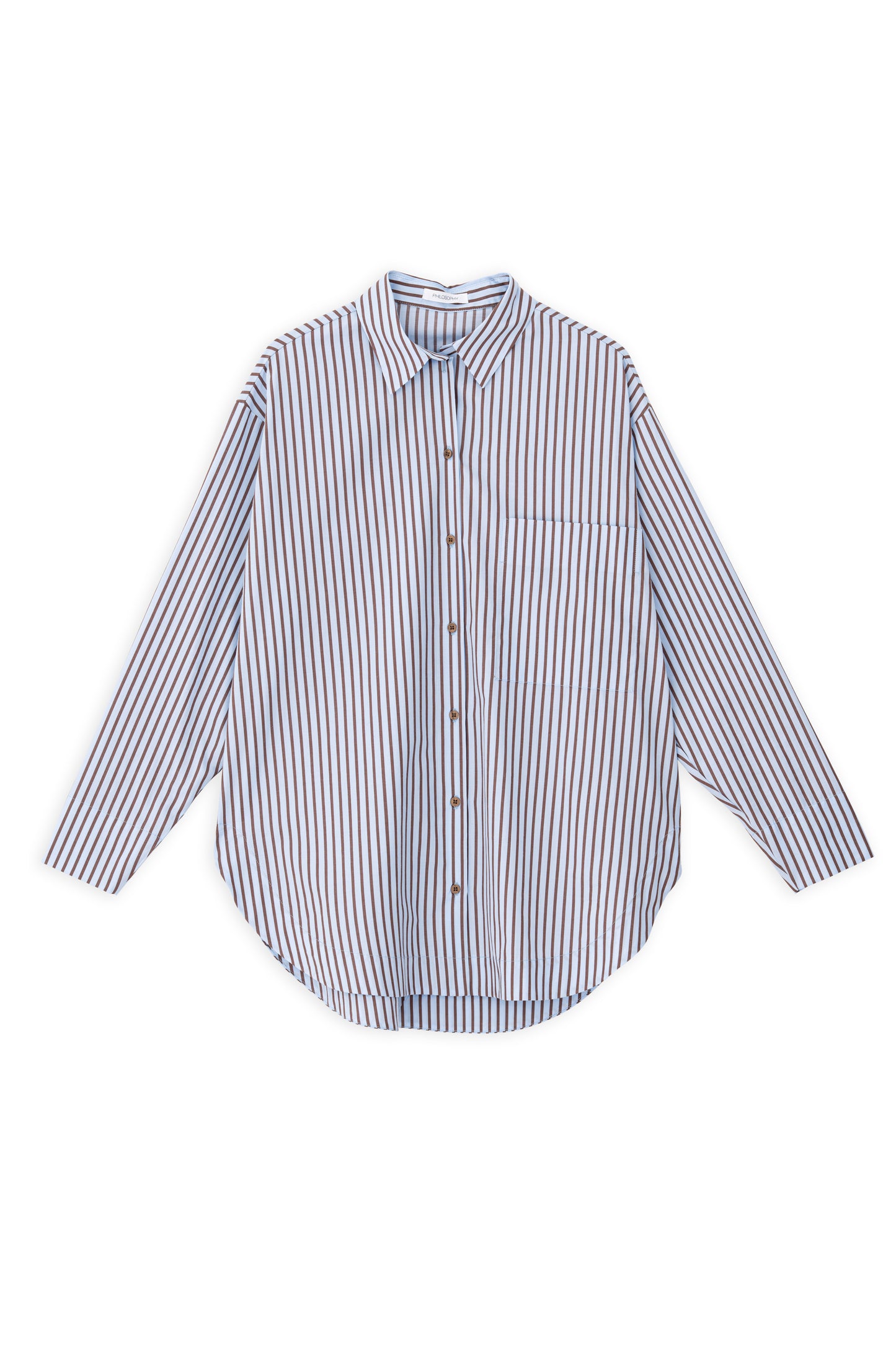 POPLIN STRIPES OVERSIZED SHIRT
