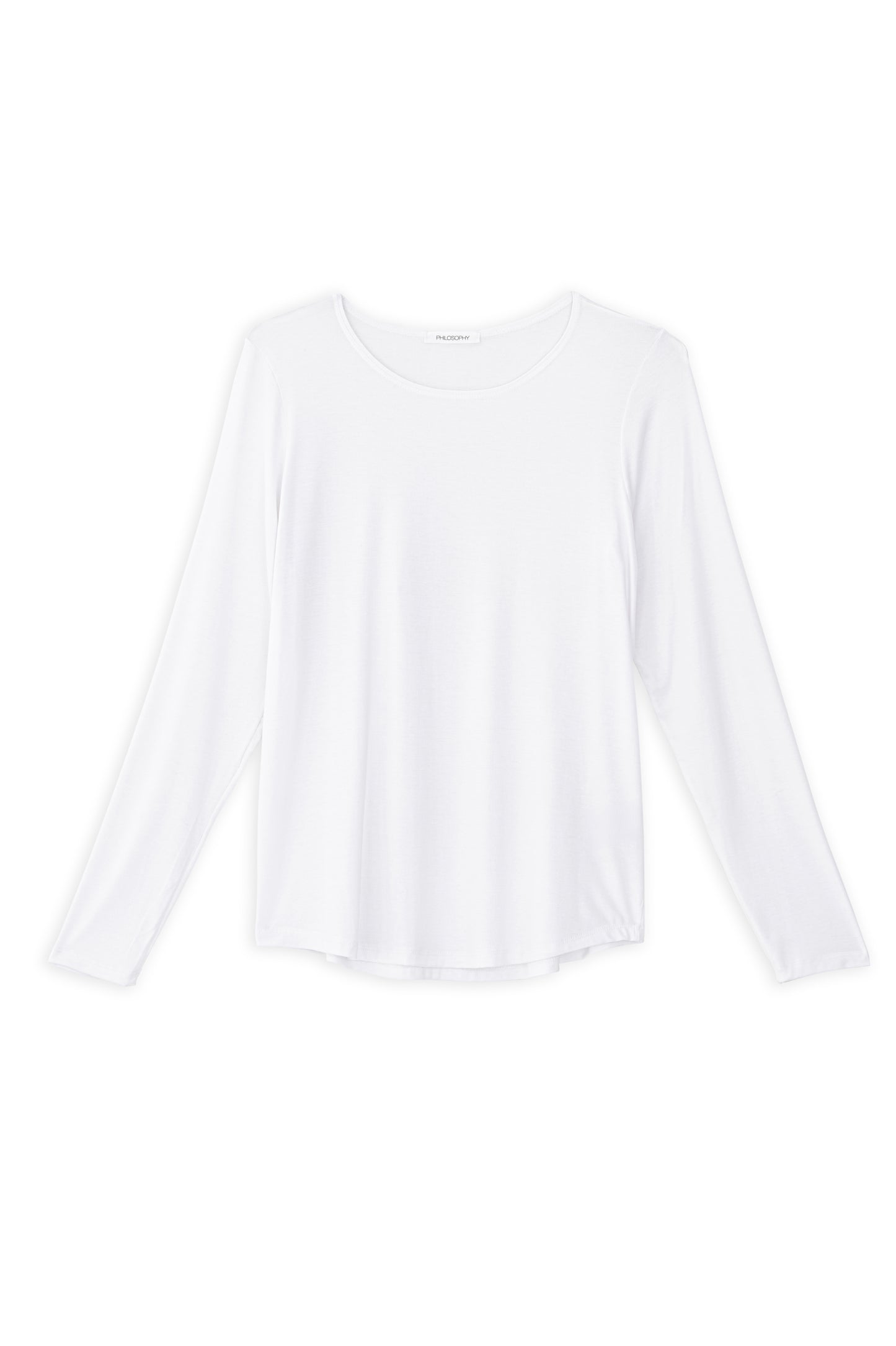 LYOCELL JERSEY ROUND NECK TOP