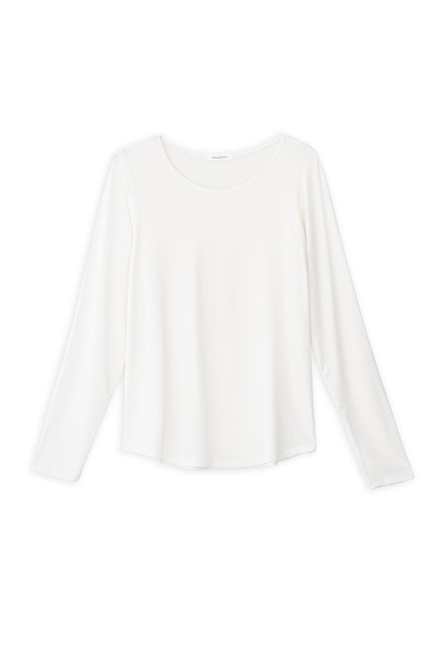 LYOCELL JERSEY ROUND NECK TOP
