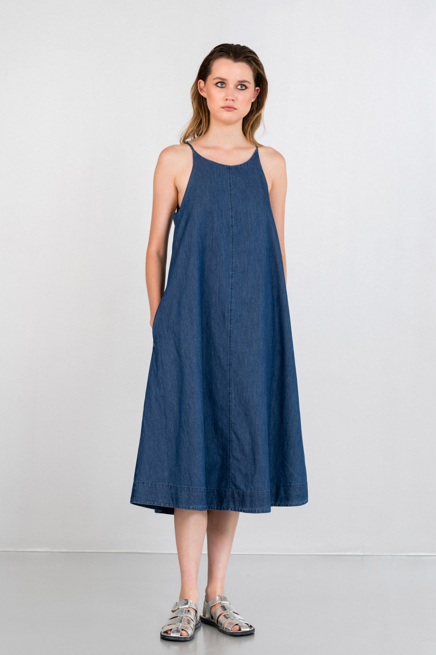 LIGHT DENIM CAMISOLE DRESS