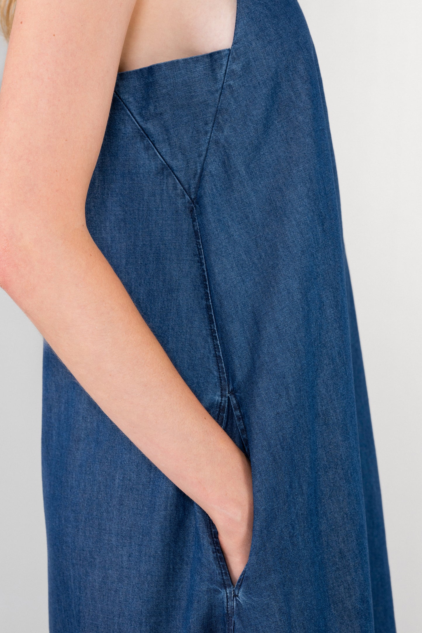 LIGHT DENIM CAMISOLE DRESS