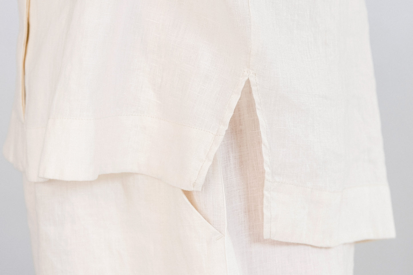 LINEN LOOSE SHIRT