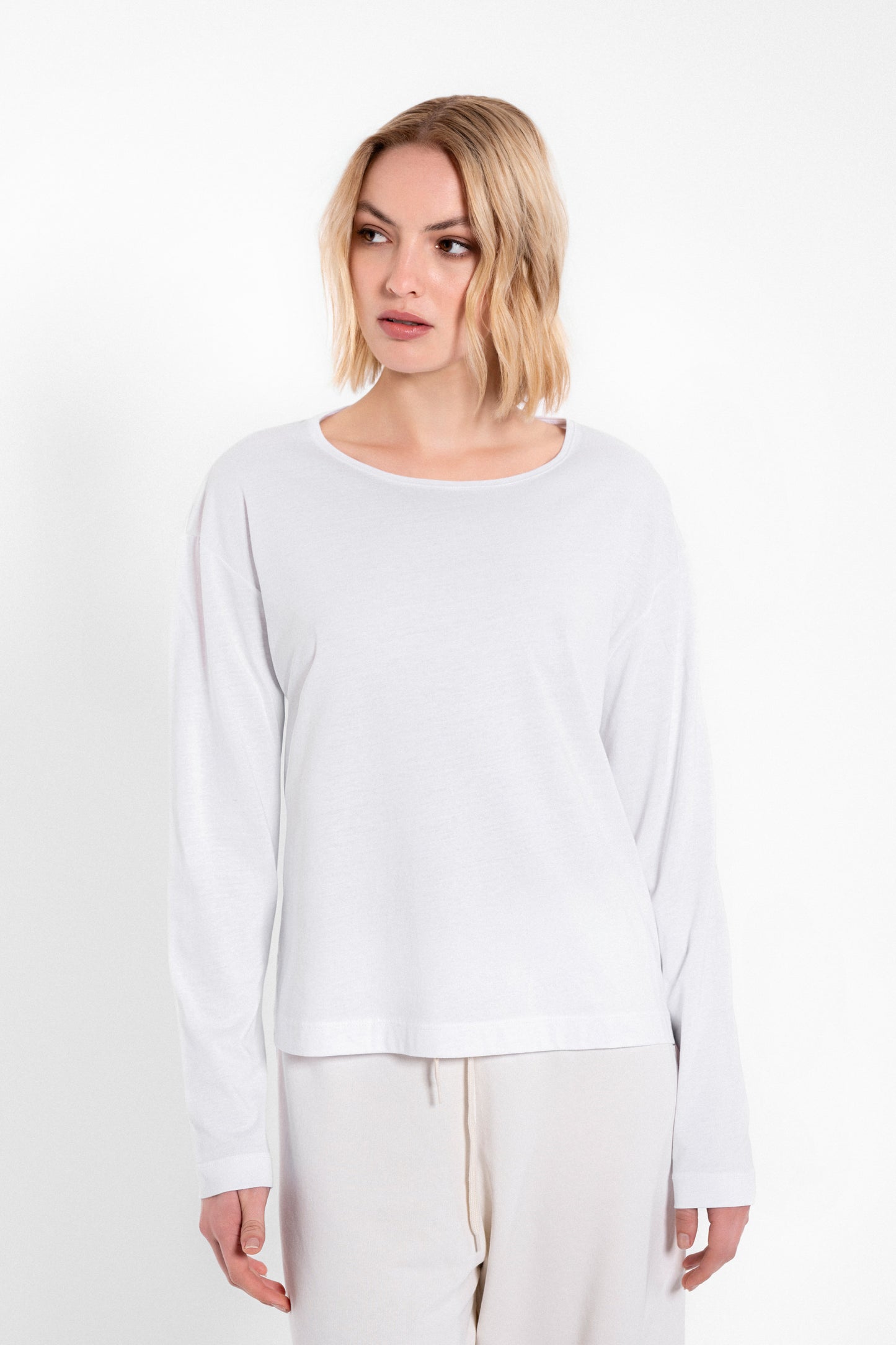 ORGANIC JERSEY CROPPED TOP