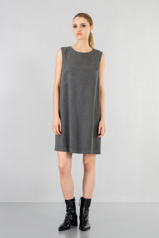 TWILL T/R MINI DRESS