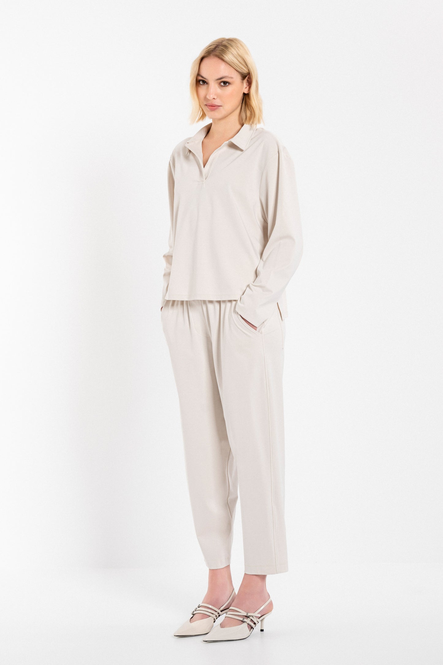 SCUBA POLO CROPPED TOP