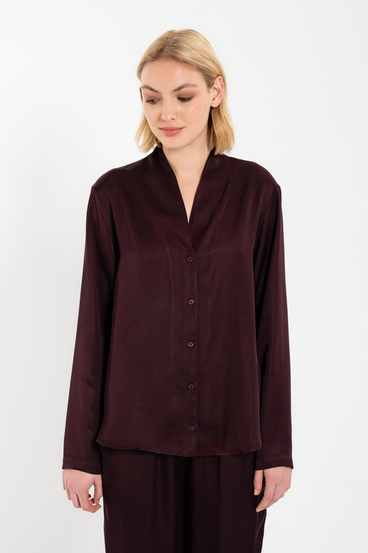 SATIN ECOVERO SHIRT