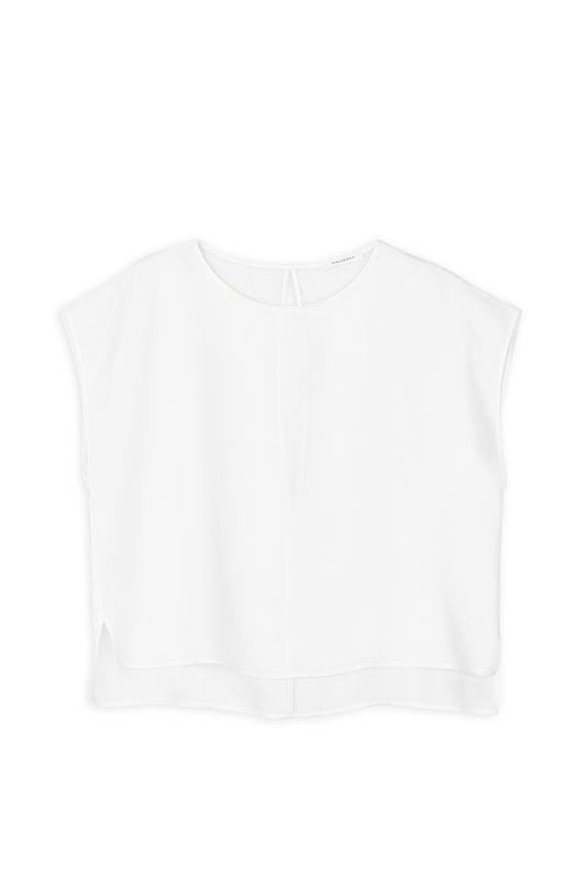 SATIN ECOVERO CROPPED TOP