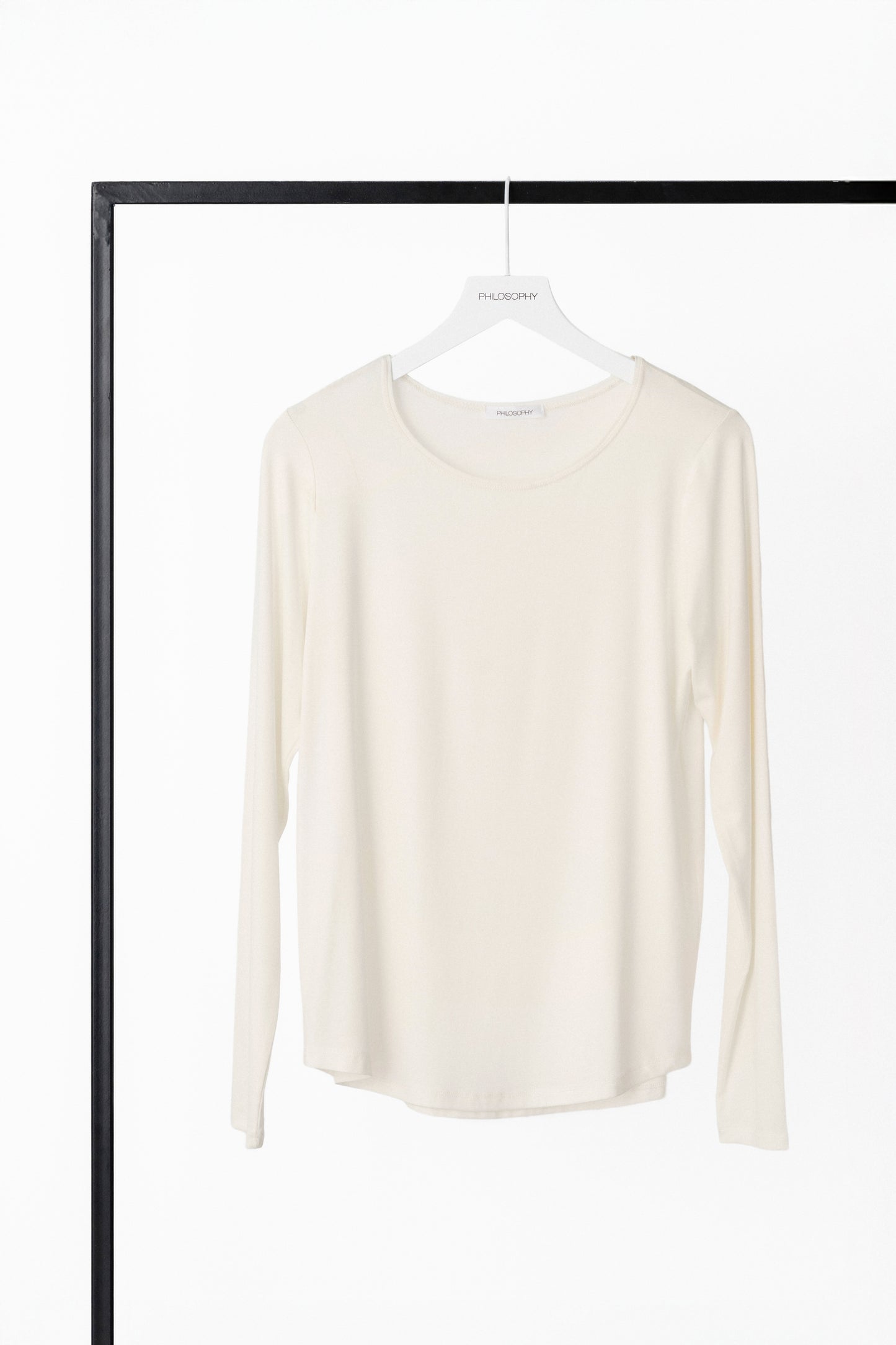 LYOCELL JERSEY ROUND NECK TOP