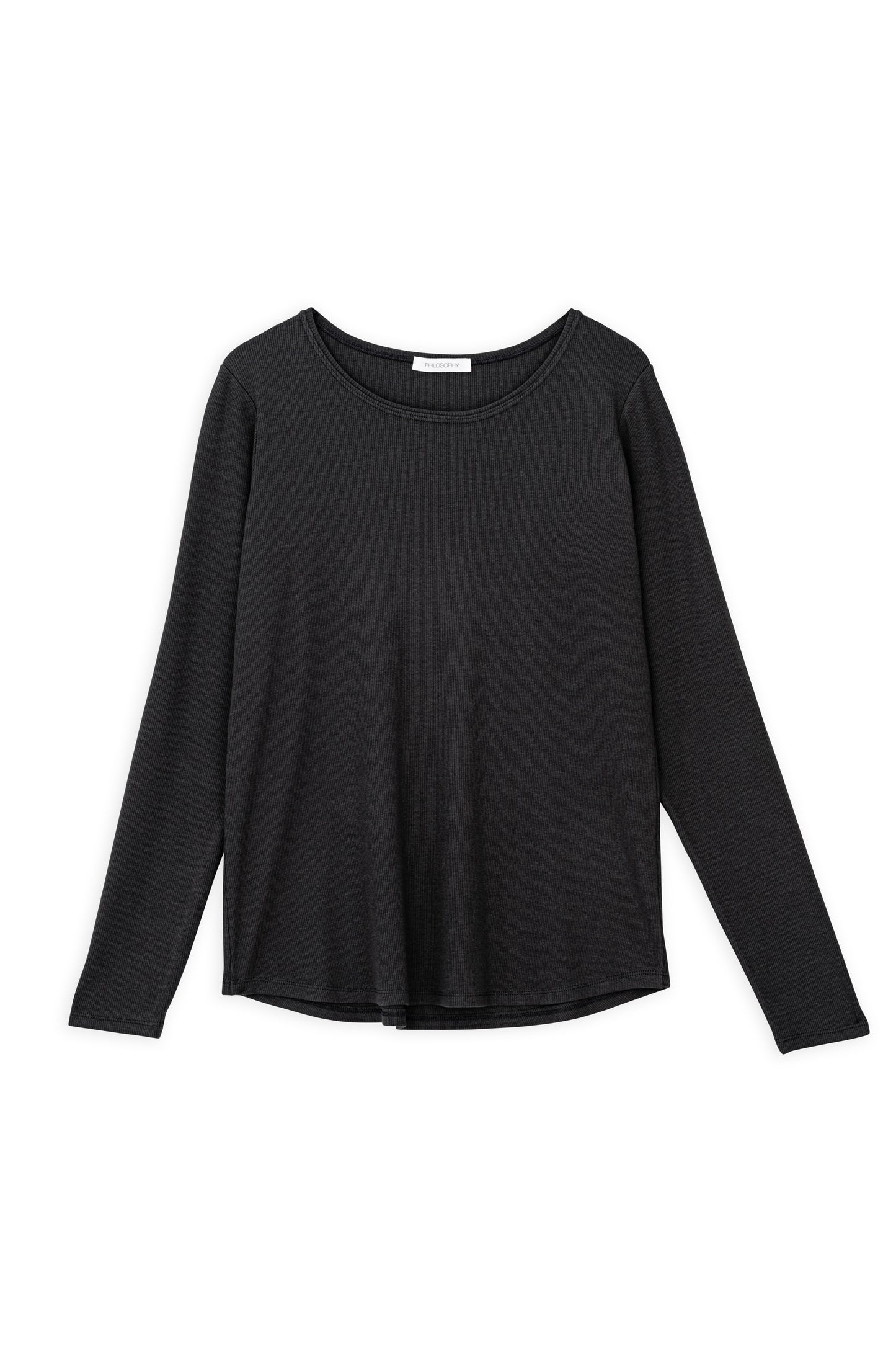 RIB ROUND NECK TOP