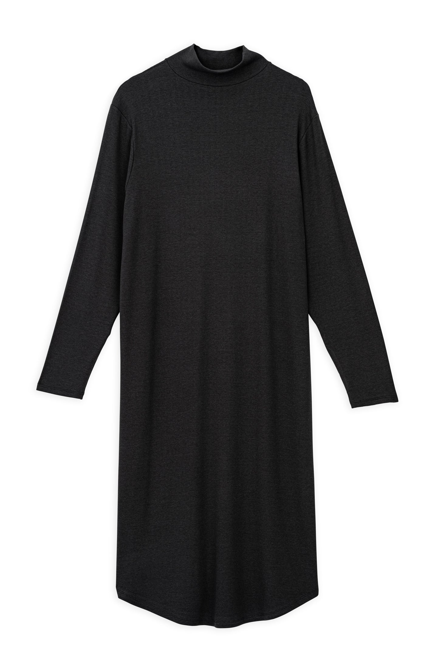 RIB TURTLENECK DRESS