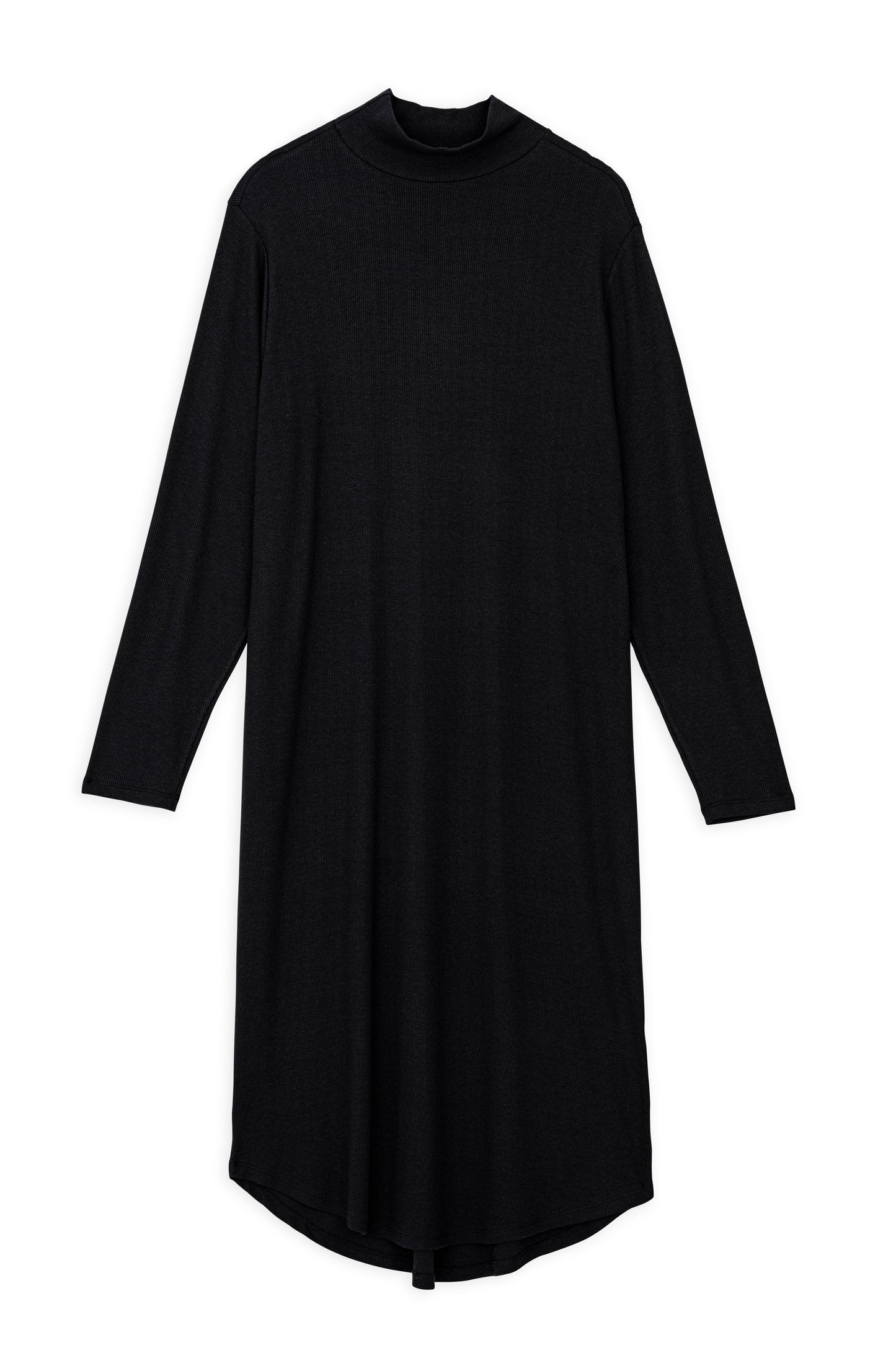 RIB TURTLENECK DRESS