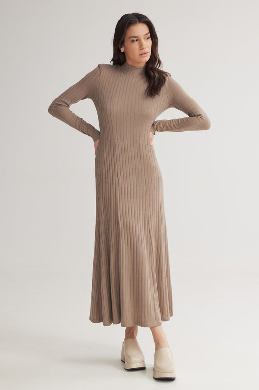 LONDON LONG TURTLENECK DRESS