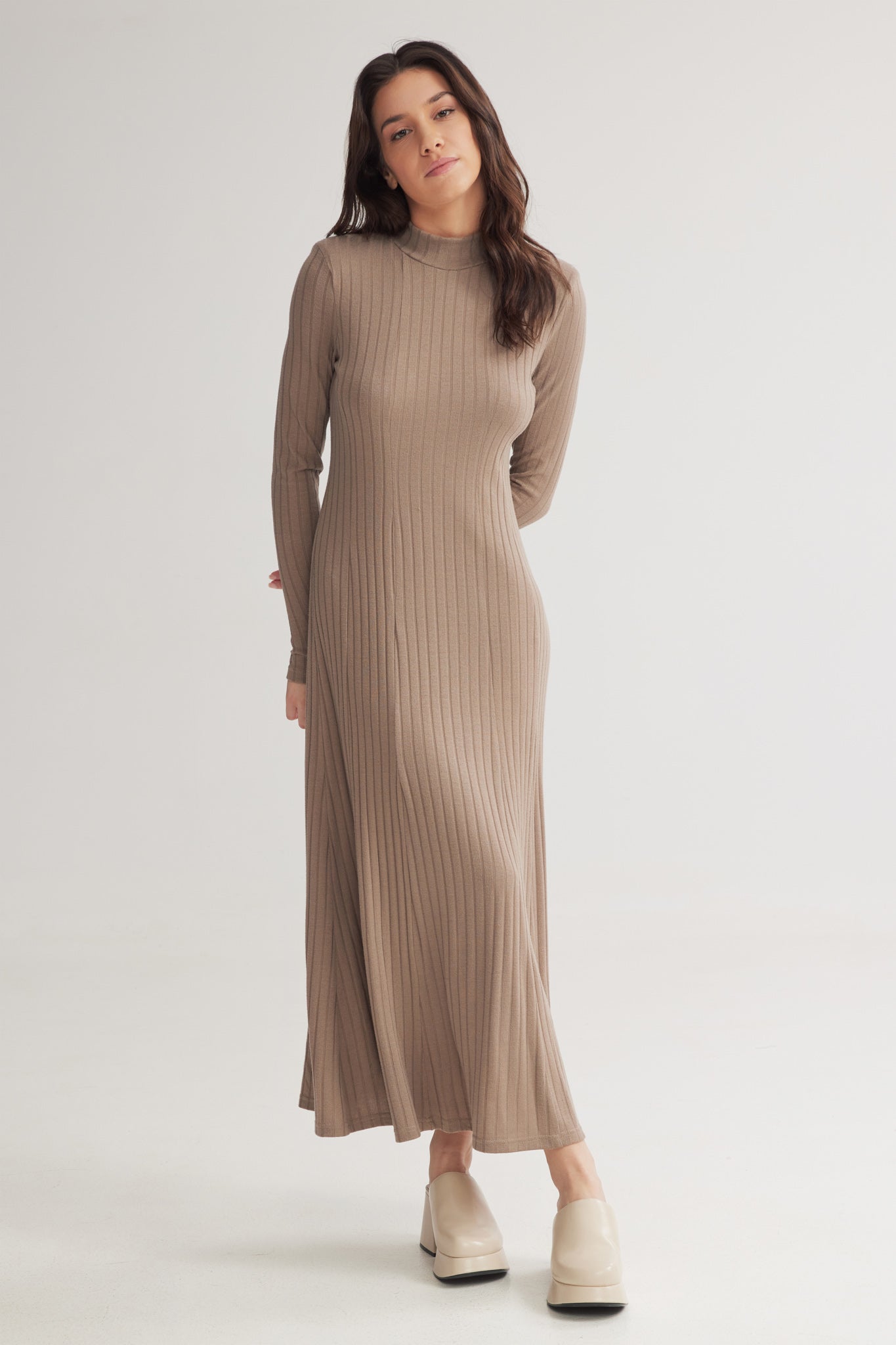 LONDON LONG TURTLENECK DRESS