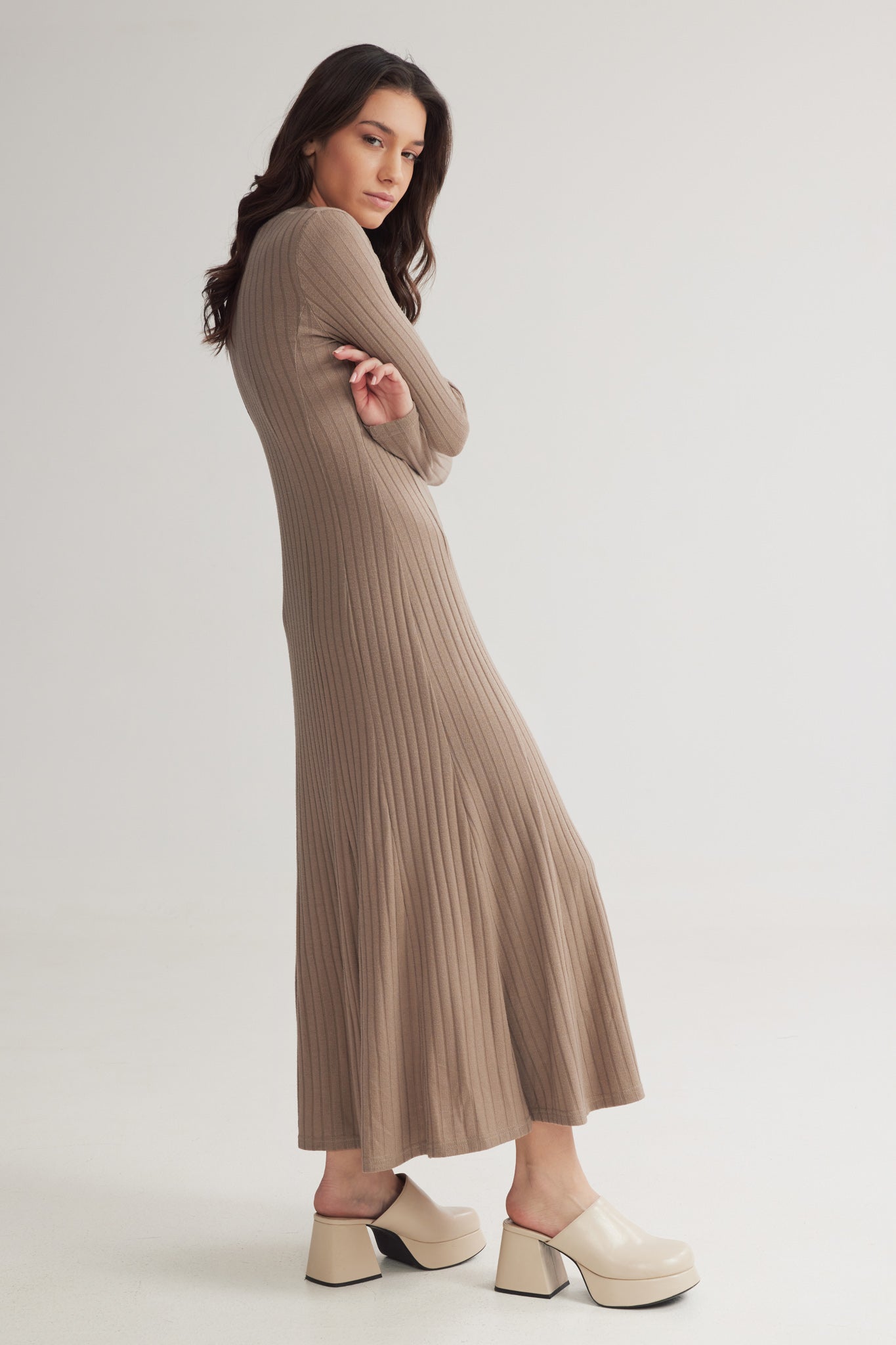 LONDON LONG TURTLENECK DRESS